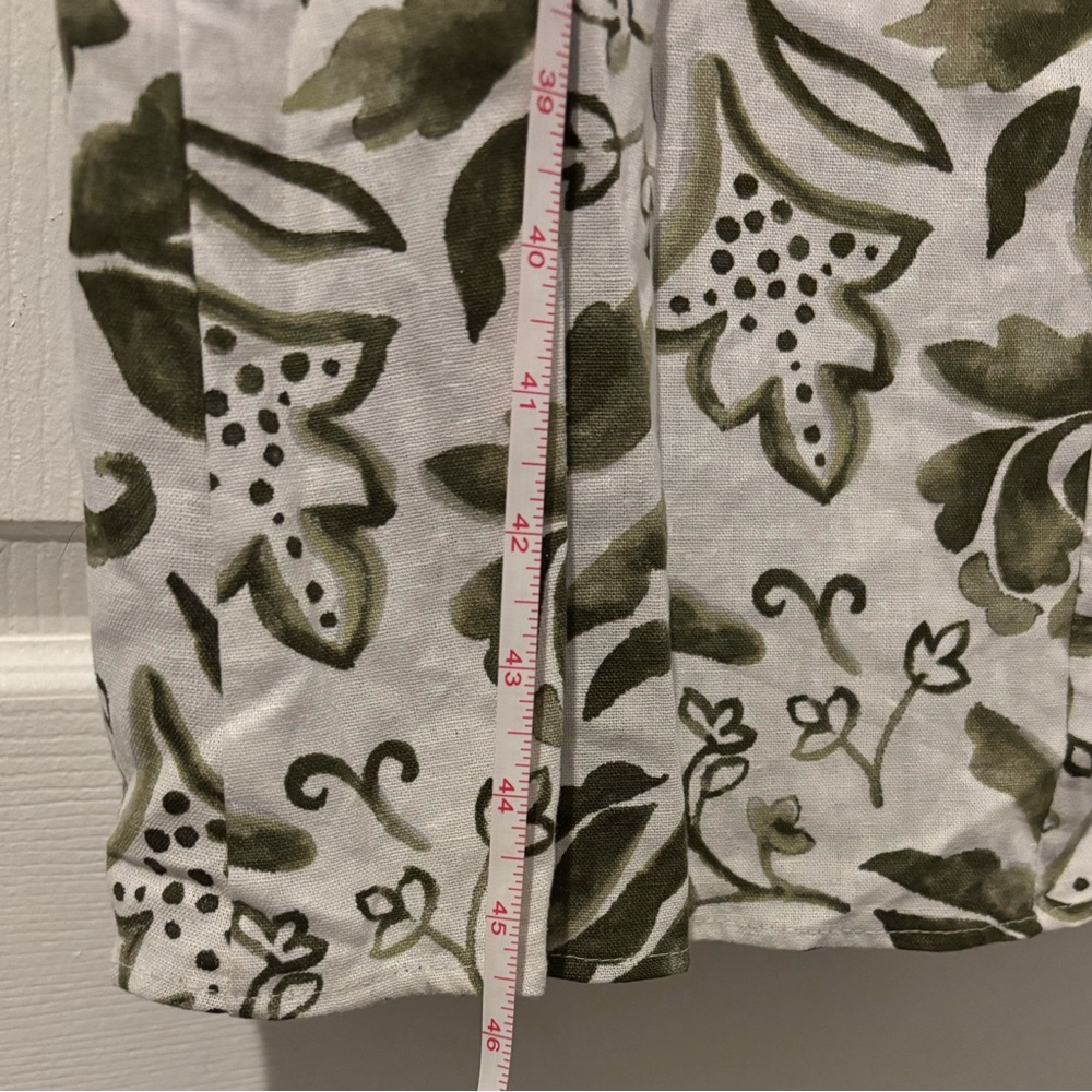 NWT 1State Green Leaf Print Maxi Dress - Picture 7 of 8